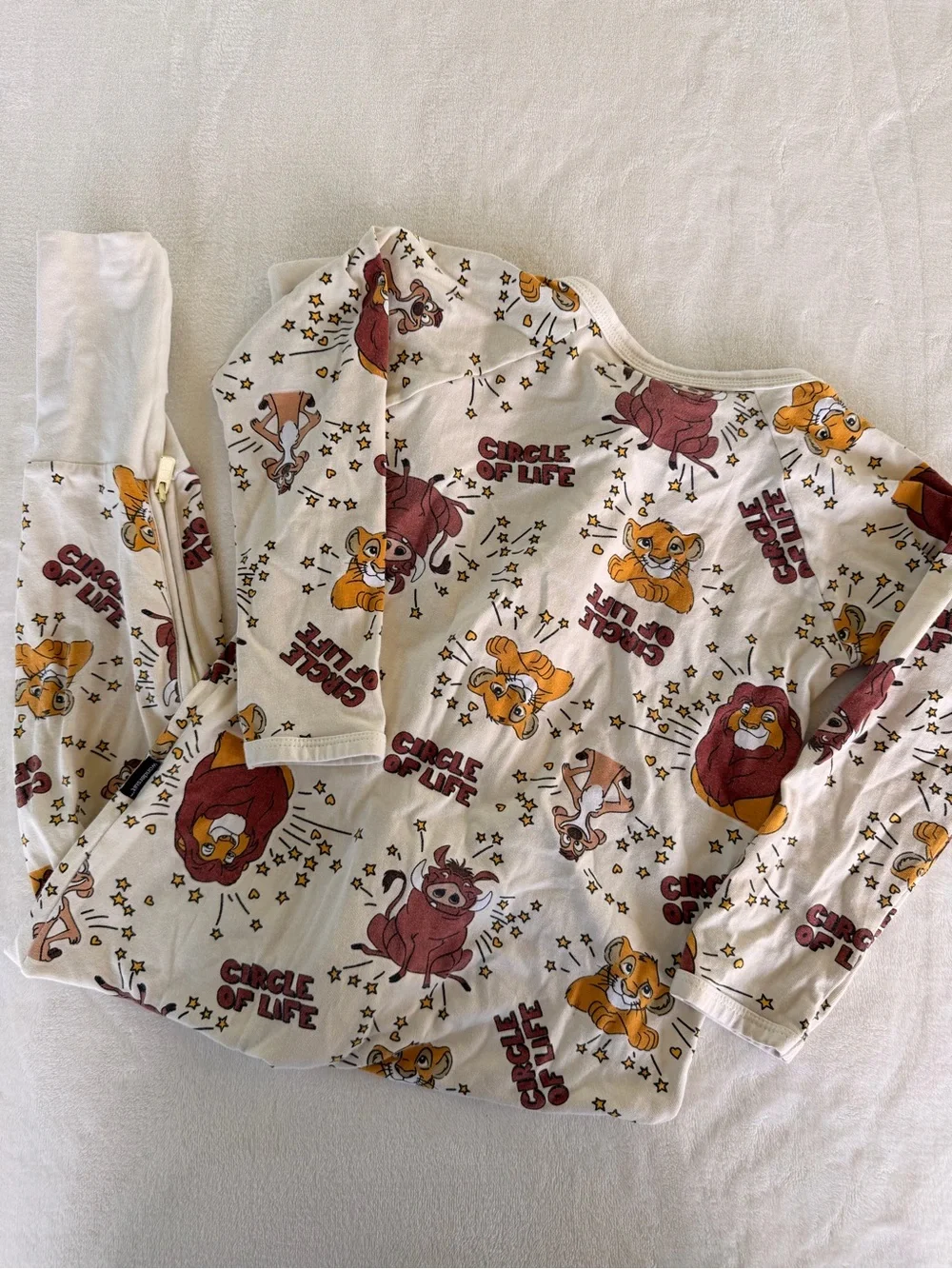 Bonds Disney's The Lion King Circle of Life Wondersuits in a beige color
